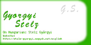 gyorgyi stelz business card